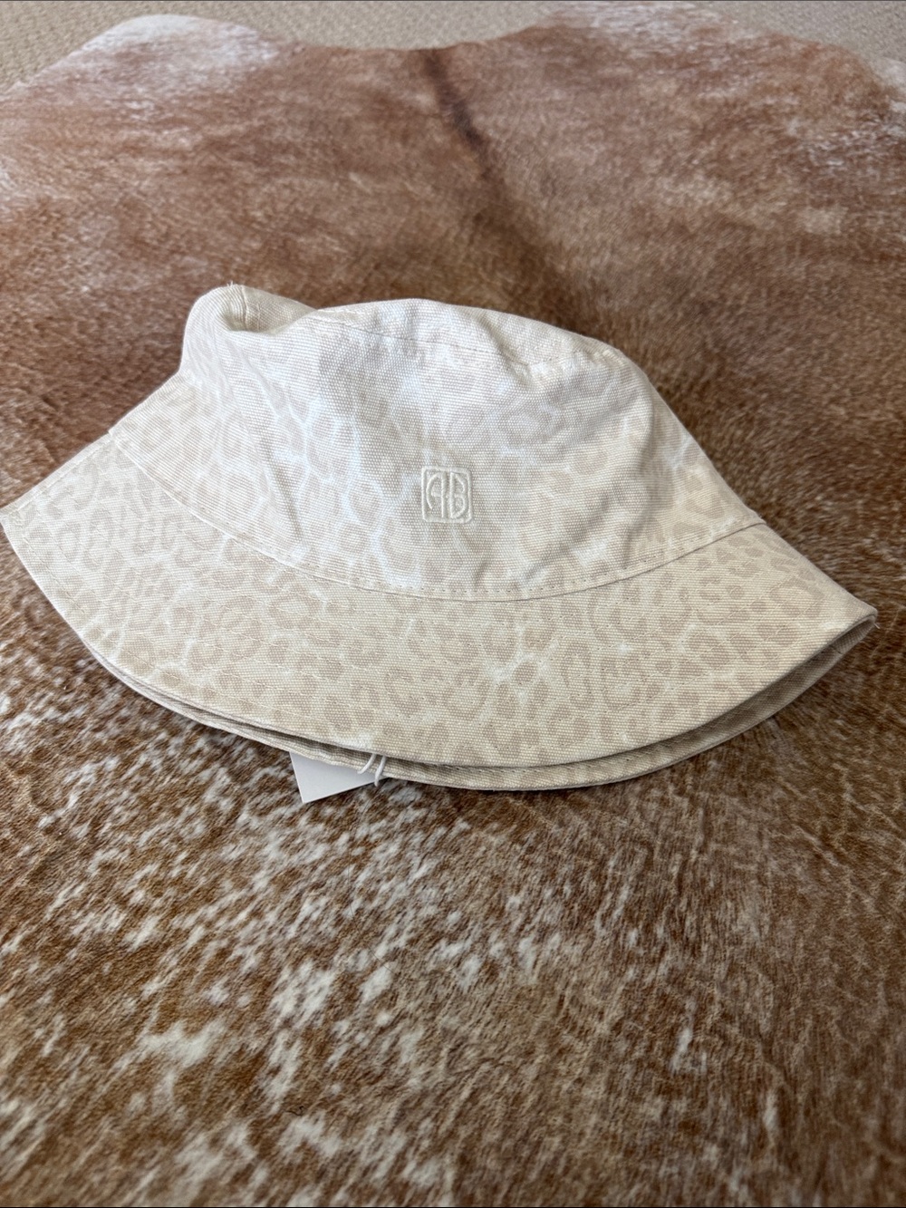 Anine Bing leopard print hat